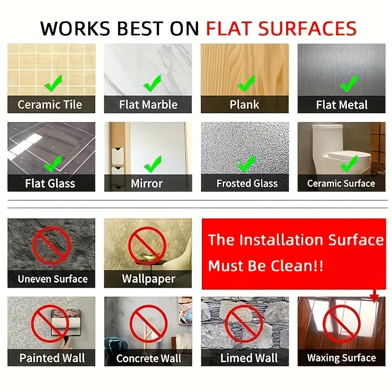 Adhesive Bathroom Storage Shelf Wall Mount Resin No Electricity for Glasses