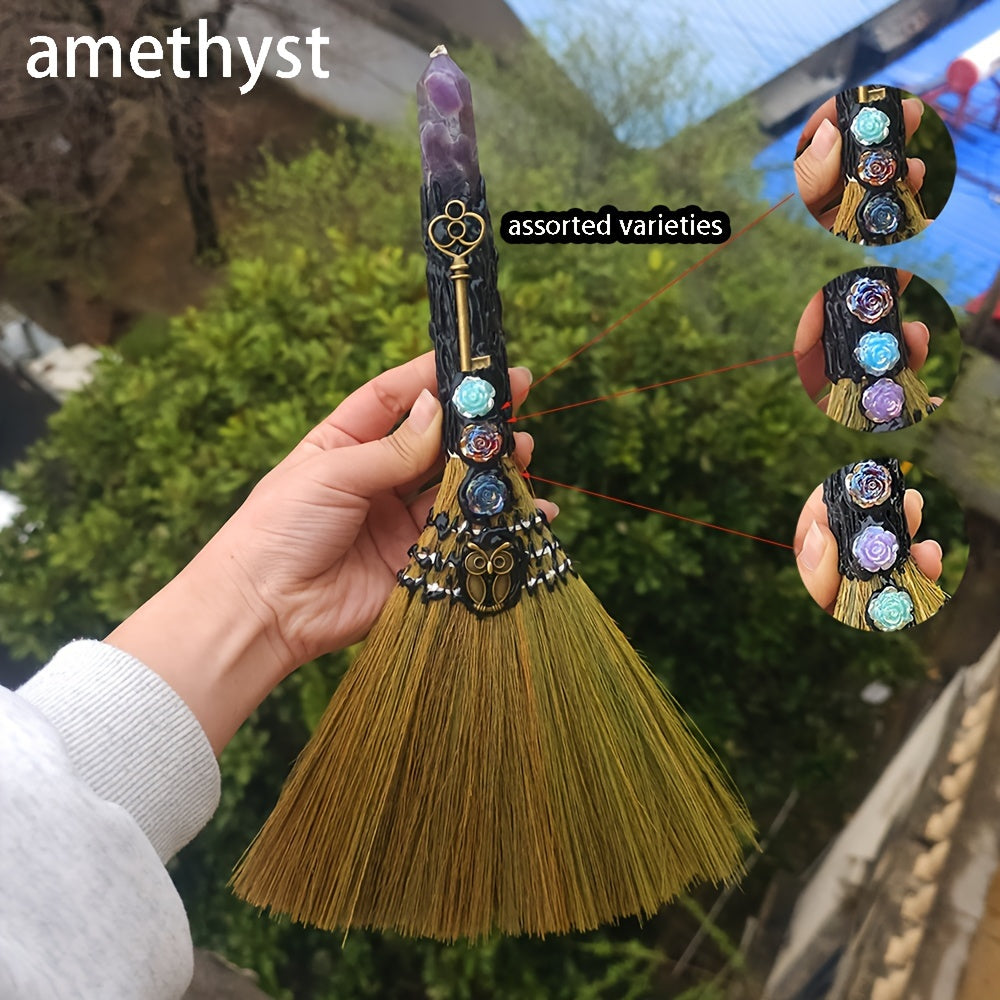 Hexagonal Natural Crystal Pillar for Home Decor and Meditation