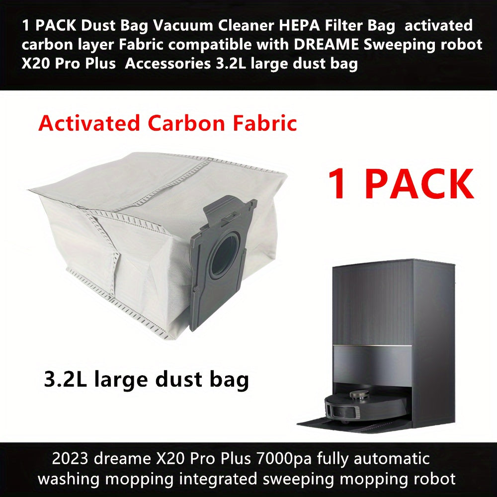 3.2L Vacuum Cleaner Dust Bag with HEPA Filter and Activated Carbon