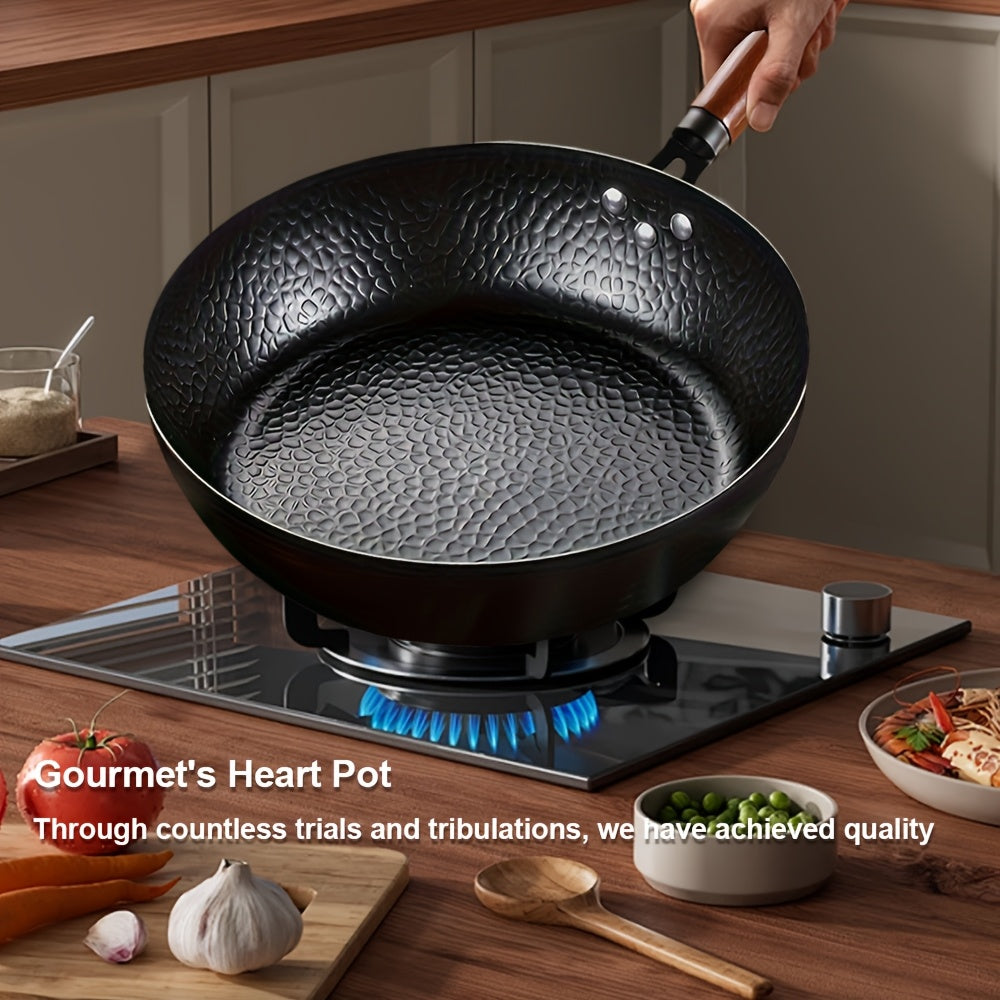 Multi-functional non-stick iron skillet for all stovetops easy to clean