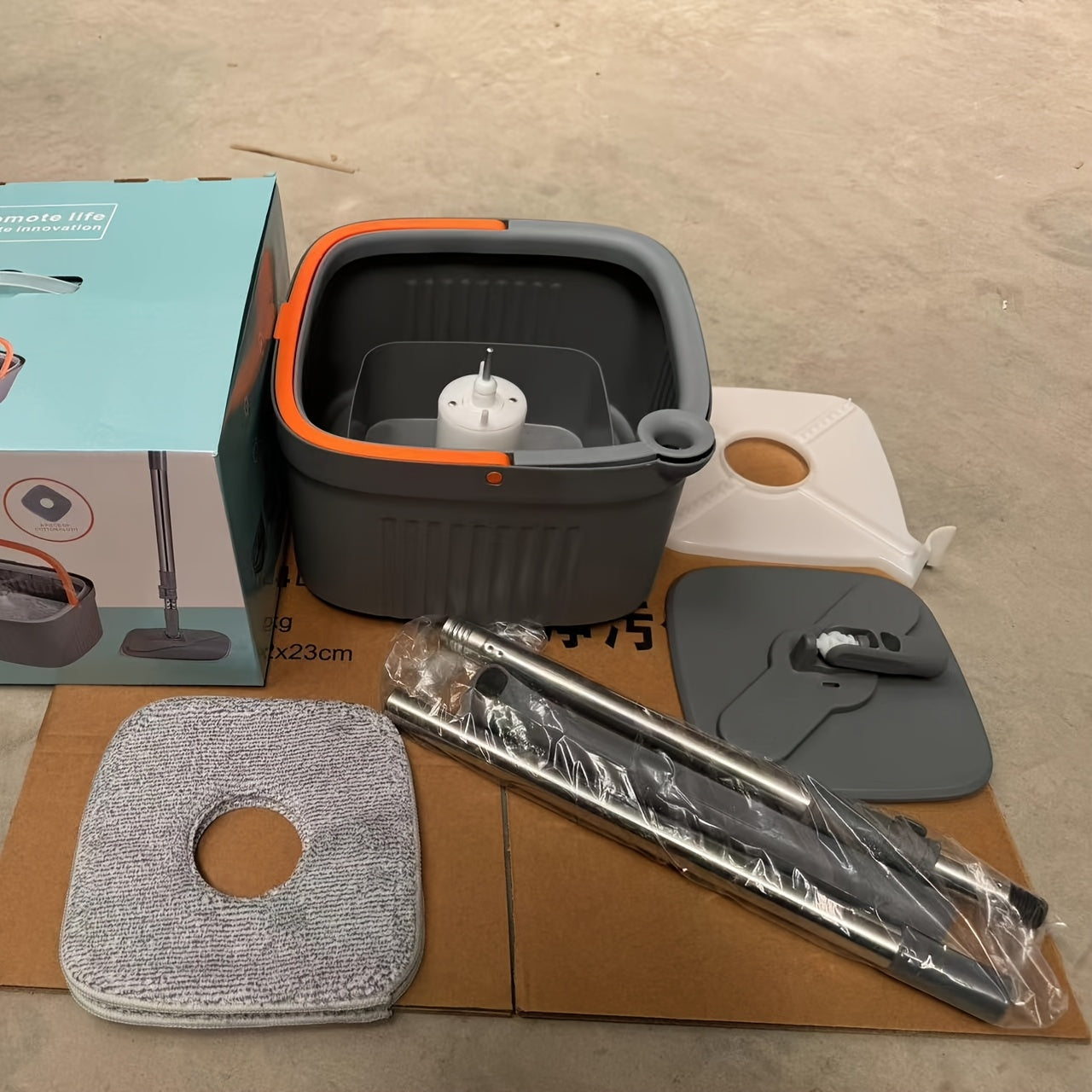 Juego de mopa con tecnología de separación de suciedad para cocina, baño y sala de estar