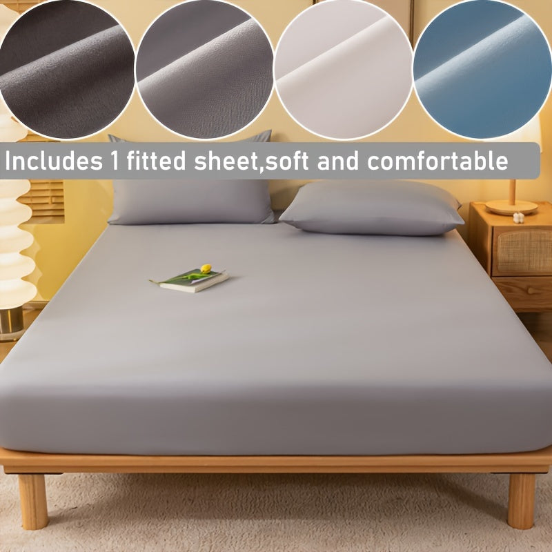 Soft Airy Fitted Sheet Dust and Stain Resistant Easy to Clean Suitable for Bedrooms Guest Rooms Dorms