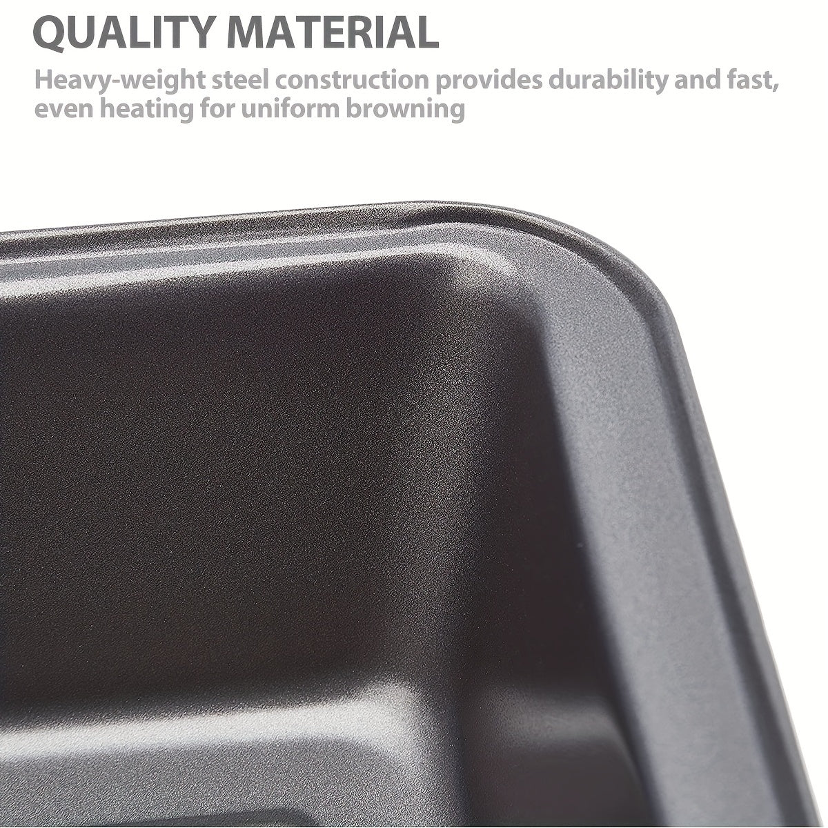 Nonstick Loaf Pan for Baking Bread Cakes and Meatloaf, Rectangular Carbon Steel