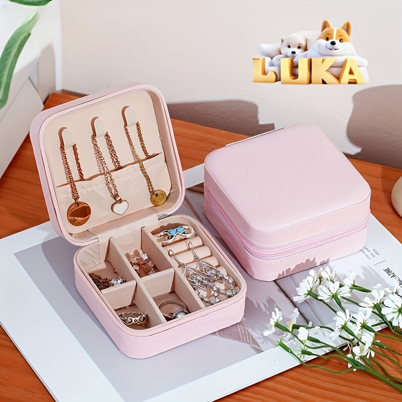 Минималистичный органайзер для украшений, дорожный кейс для ожерелий, серег, колец, ручная стирка