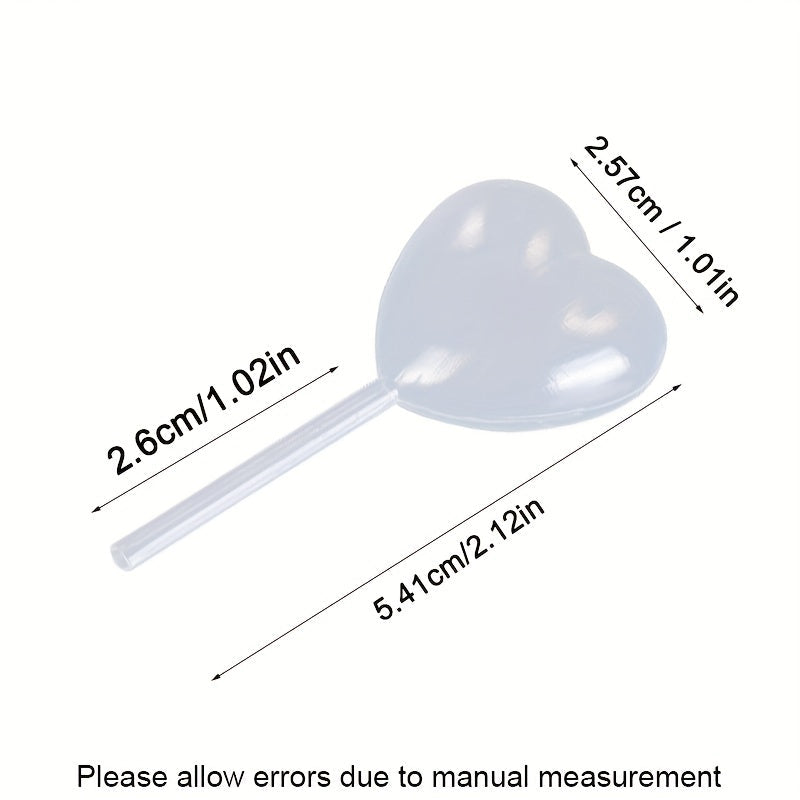 Set of 50 Plastic Droppers for Ice Cream Jelly Milkshakes Food Safe