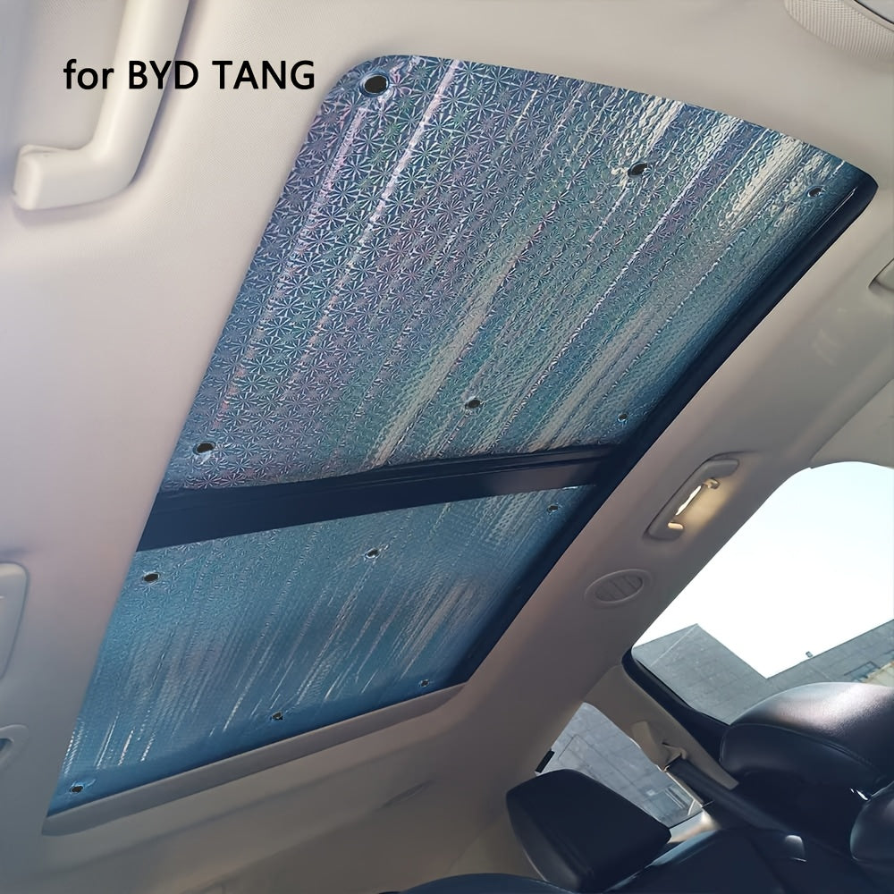 2PCS Silver Car Sun Shades Cover Aluminum Foil Roof Sunroof Protector