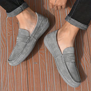 Men's Casual Sneakers Breathable PU Upper Rubber Sole All-Season Slip-On Round Toe