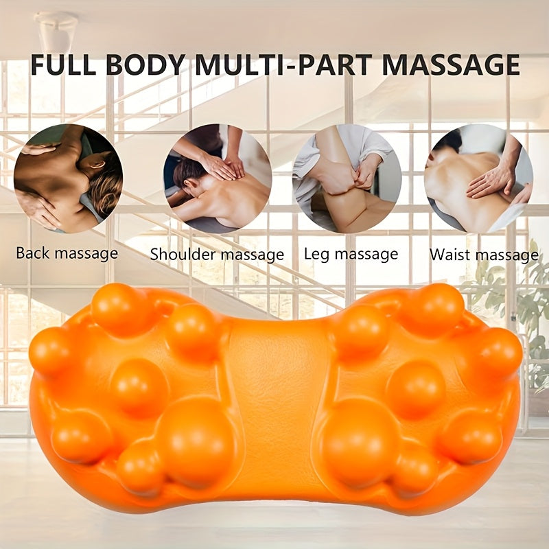Muscle Back Pain Relief Tool for Hips Sacroiliac Joints Pelvis Lumbar Spine 14-Point Trigger Point Massage Roller