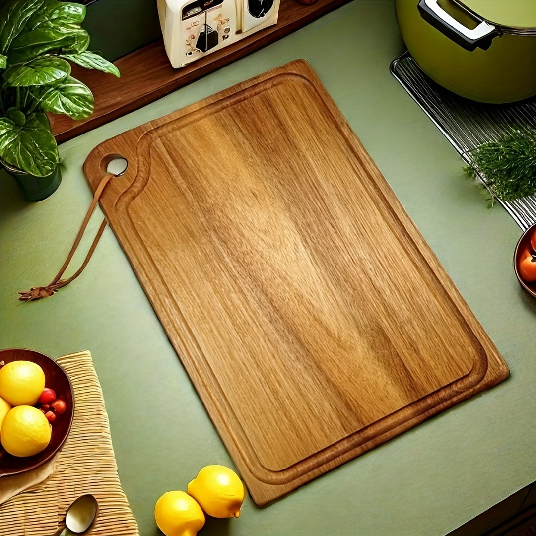 Premium Wooden Cutting Board for Meat Cheese Bread Vegetables Kitchen Accessory