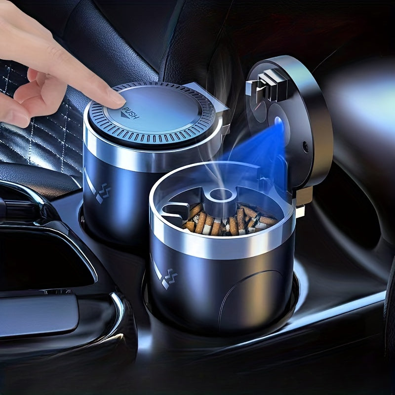 Car Cigarette Ashtray Cup With LED Light Portable Detachable Vehicle Interior Parts
