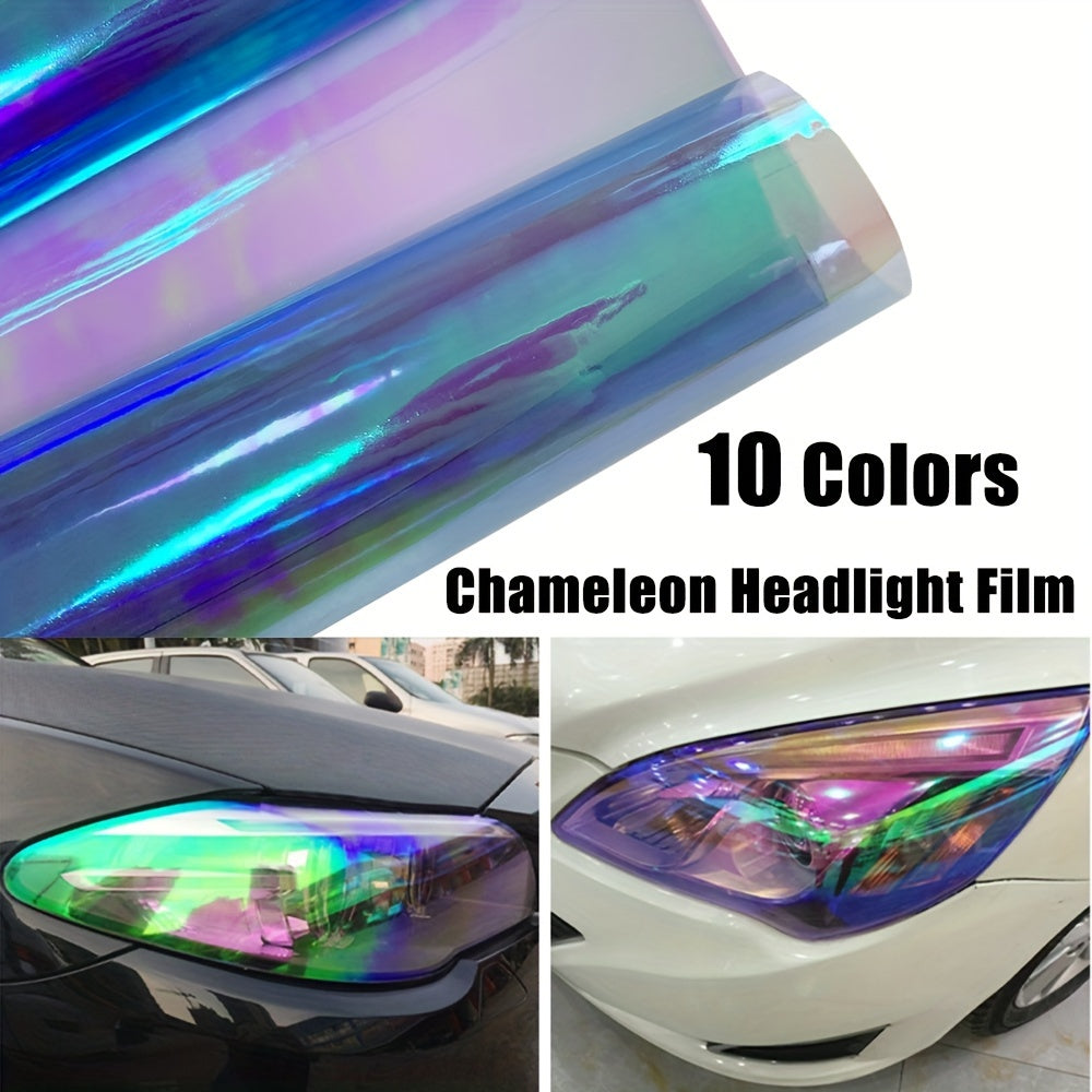Car Motorcycle Laser Chameleon Light Film 30x60cm Color Change Vinyl Sticker