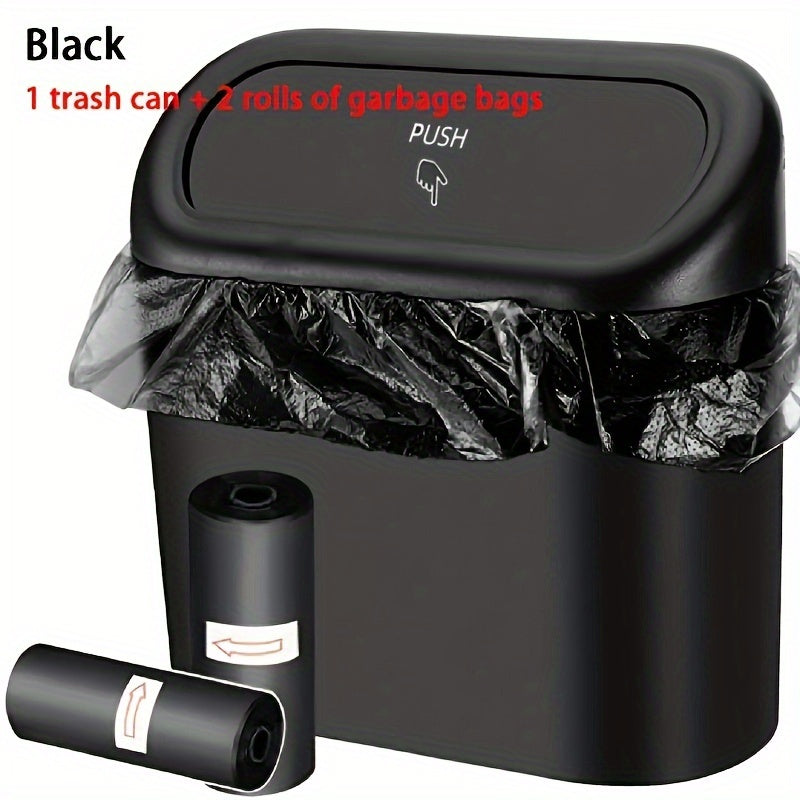 Car Side Door Trash Can With Garbage Bags, Mini Creative Storage Box