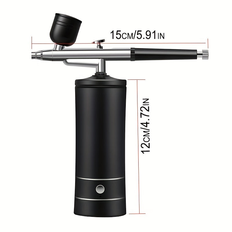Rechargeable Portable Airbrush Kit with Compressor and 0.3mm Tip for Art Painting and Decoration