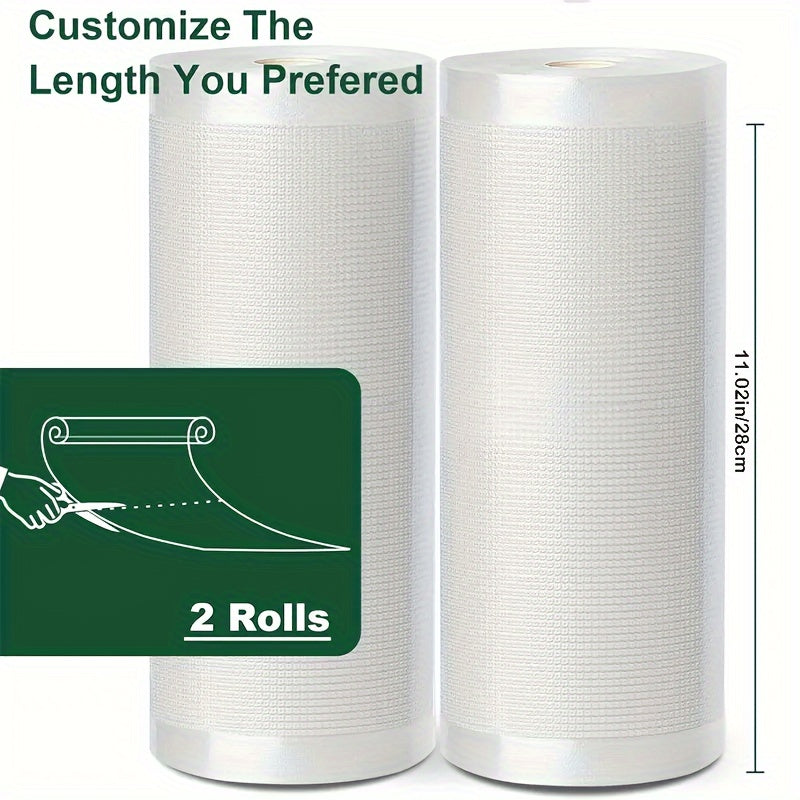 Package of 2 BPA-Free Vacuum Sealer Bags for Food Storage and Meal Prep