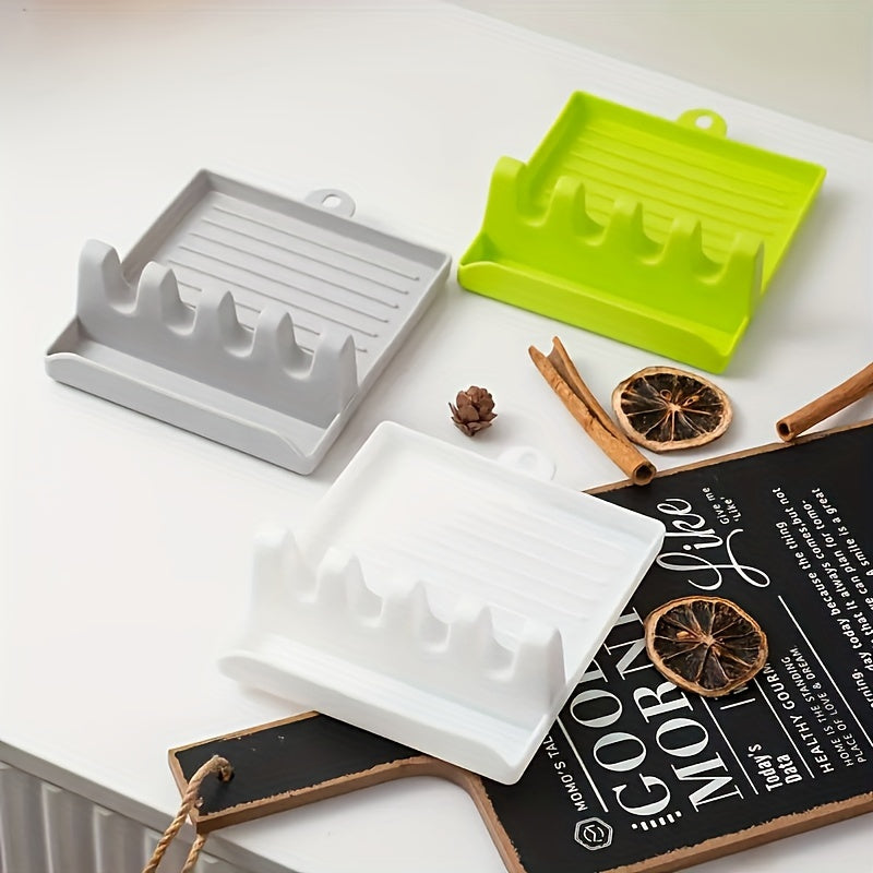 Wall-Mounted Kitchen Storage Rack for Spoons and Pot Lids Durable and No Electricity