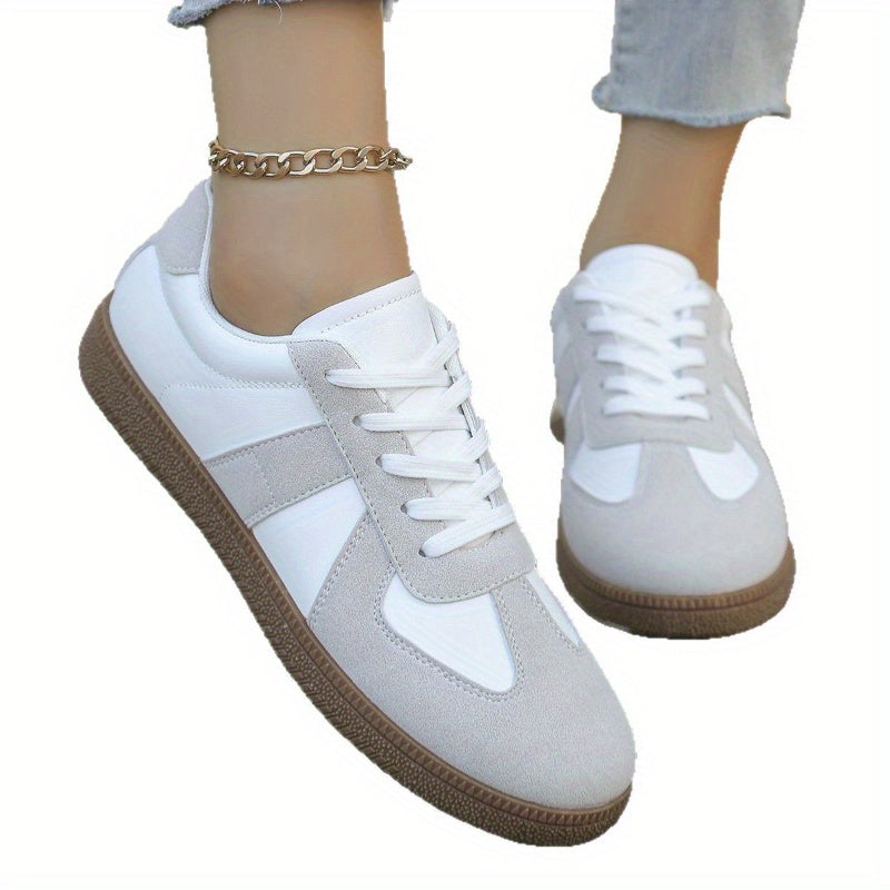Women's Summer Casual Sneakers White Lightweight Breathable Low-Top Shoes