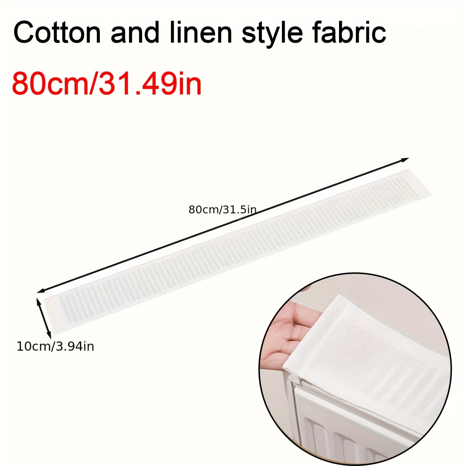 Fabric Radiator Dust Cover 10cm Wide Scratch-Resistant Home Heater Protector