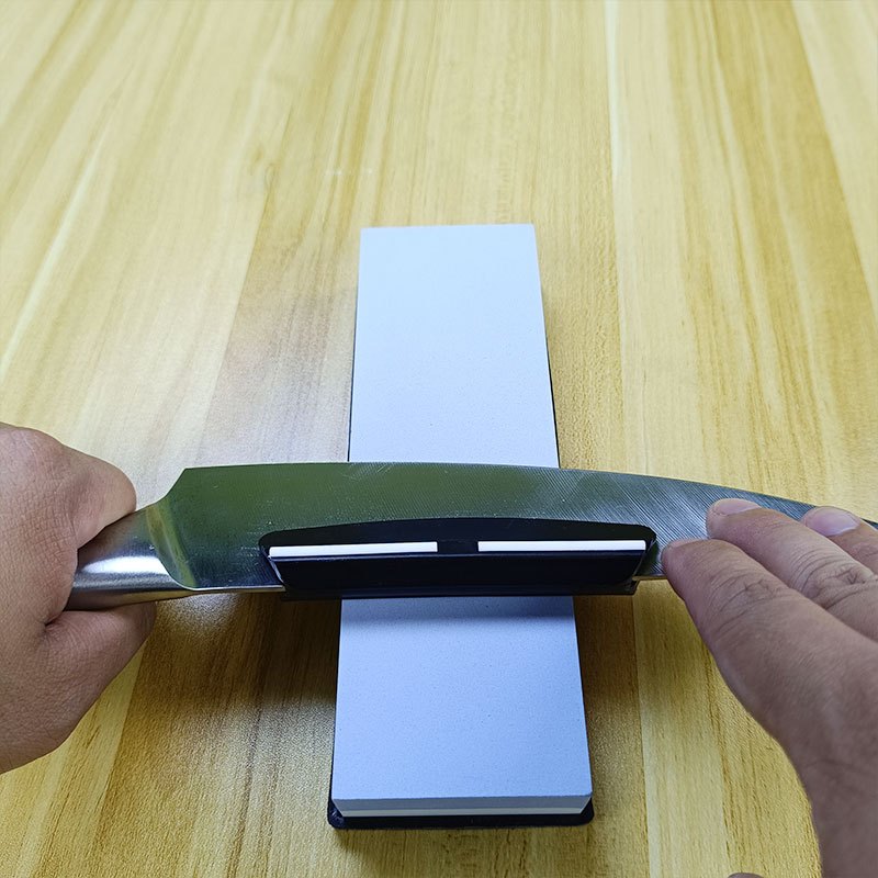 Afilador de cuchillos de doble cara con piedra de agua para un afilado de precisión