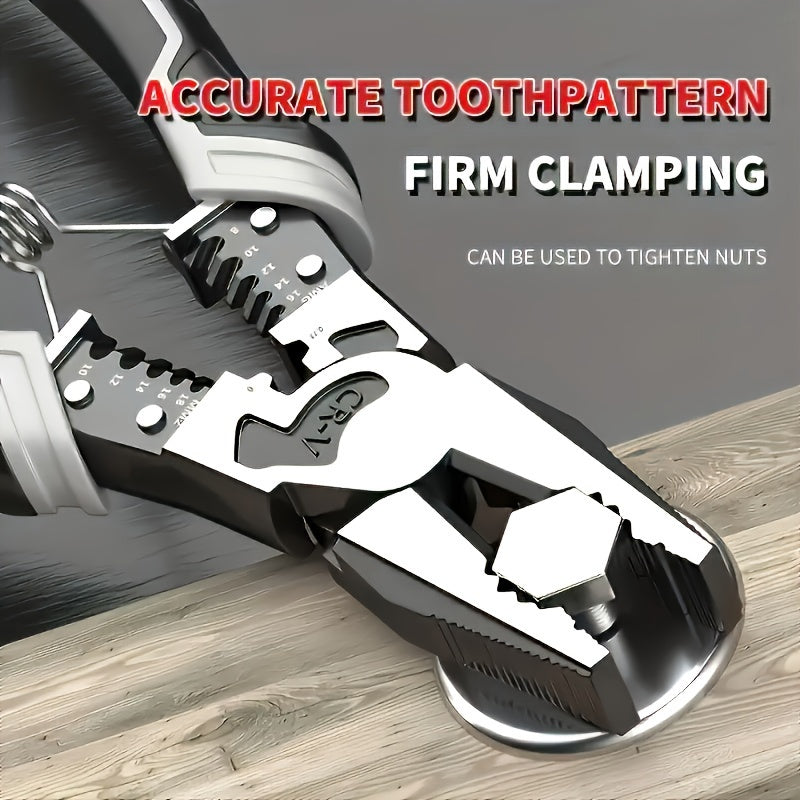 Multi-Function Wire Cutter Pliers with Automatic Stripper and PVC Handle for Automotive Maintenance