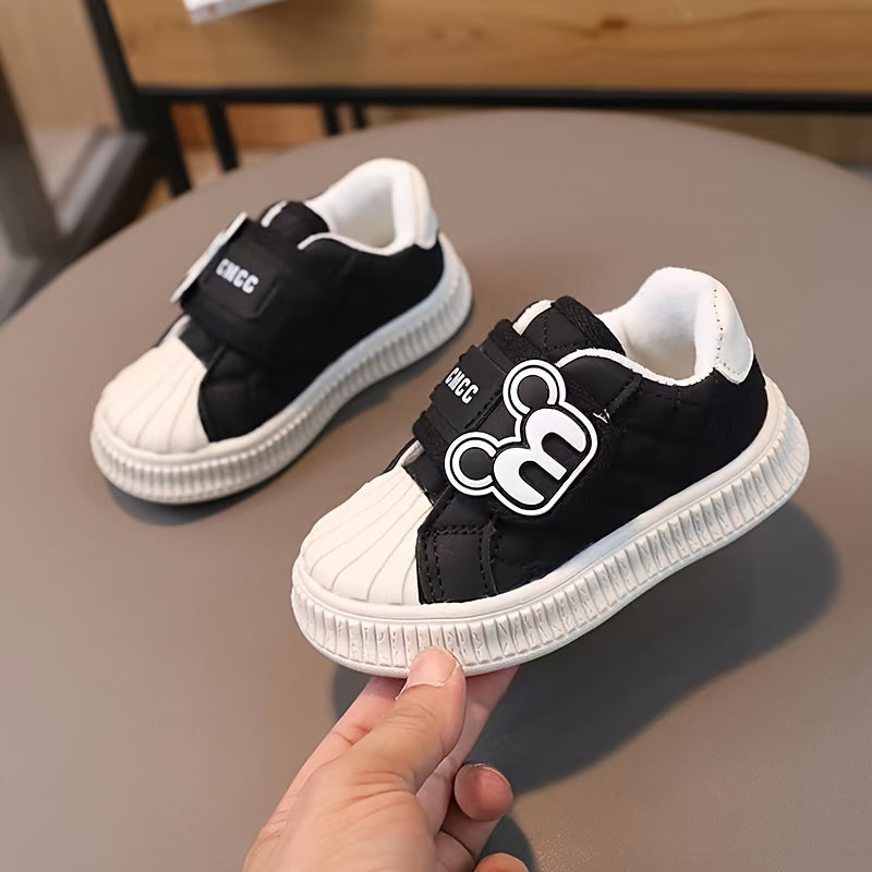 Unisex Kids Shell Toe Skate Shoes Non Slip Casual Sneakers for Outdoor Activities