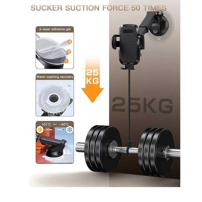 Universal avtomobil telefon uchun tutqich ABS material 360 daraja burilish suvli yopishqoq