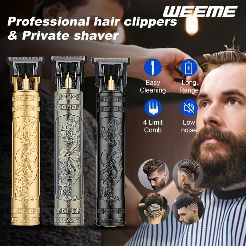V-Vimika Elektrik Soch Qirqish Mashinasi Erkaklar Uchun, USB Qayta Zaryadlanadigan Simsiz Qirqish Mashinasi, Otalar Kuni, Yangi Yil, Sevgi Kuni, Shaxsiy Foydalanish yoki Soch Qirqish Do'koni Uchun Ideal.