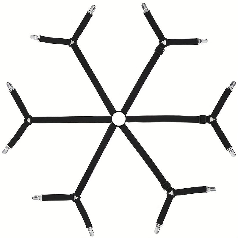 Pinzas ajustables para sábanas con 12 sujetadores antideslizantes para fijar la funda de colchón y la manta