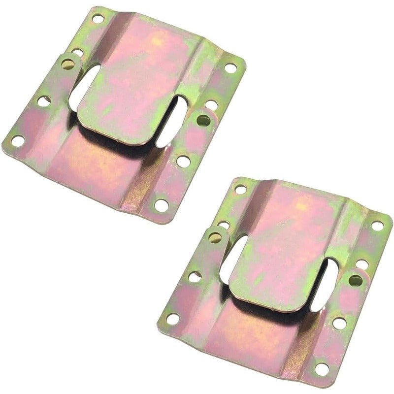 Conectores de sección de metal para sofá Chrome con tornillos para montaje y reparación de muebles