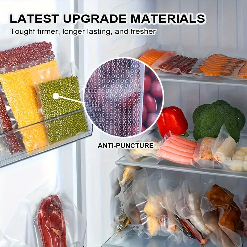 Fifty Vacuum Sealer Bags Mesh Pattern for Food Storage Meal Prep