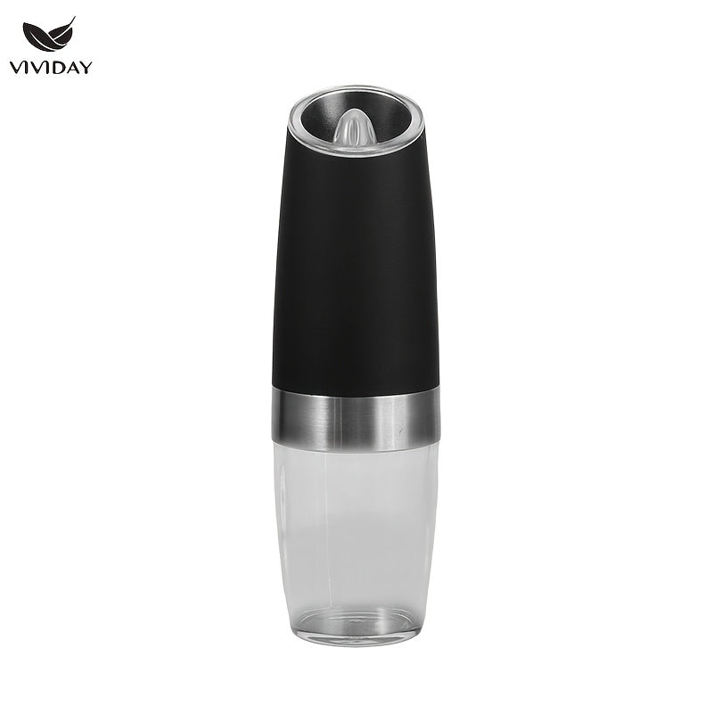 Электрическая кофемолка с технологией гравитации, светодиодной подсветкой, регулируемыми настройками для крупного и мелкого помола, портативная для черного перца, сычуаньского перца и морской соли