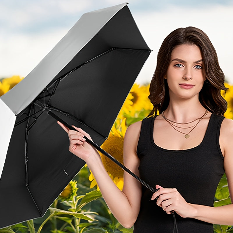 Mini Sun Umbrella with UV Protection Foldable Compact Lightweight Waterproof for Men Women