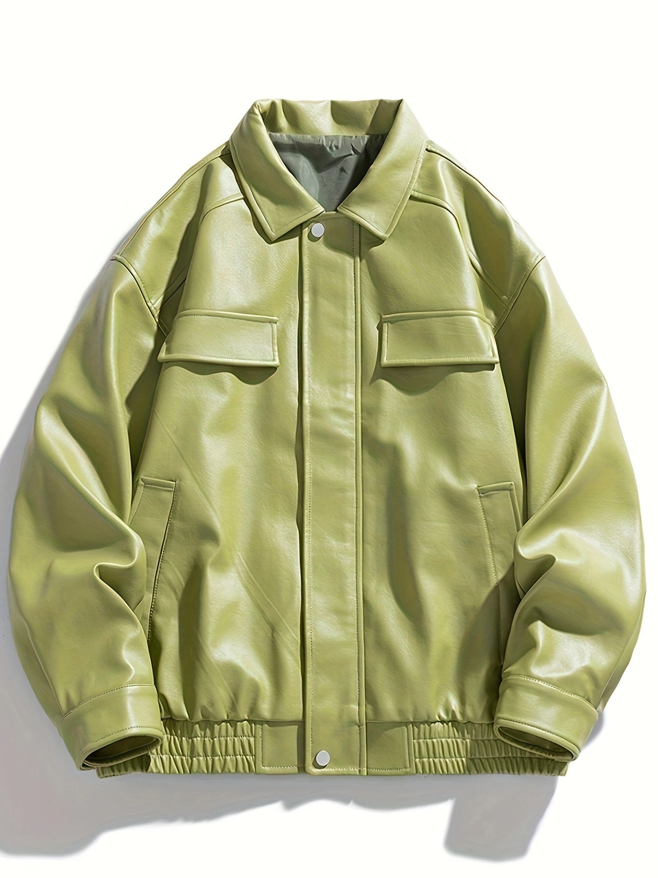 Men's Plus Size Softshell Jacket Zipper Front Lapel Casual Retro Spring Style