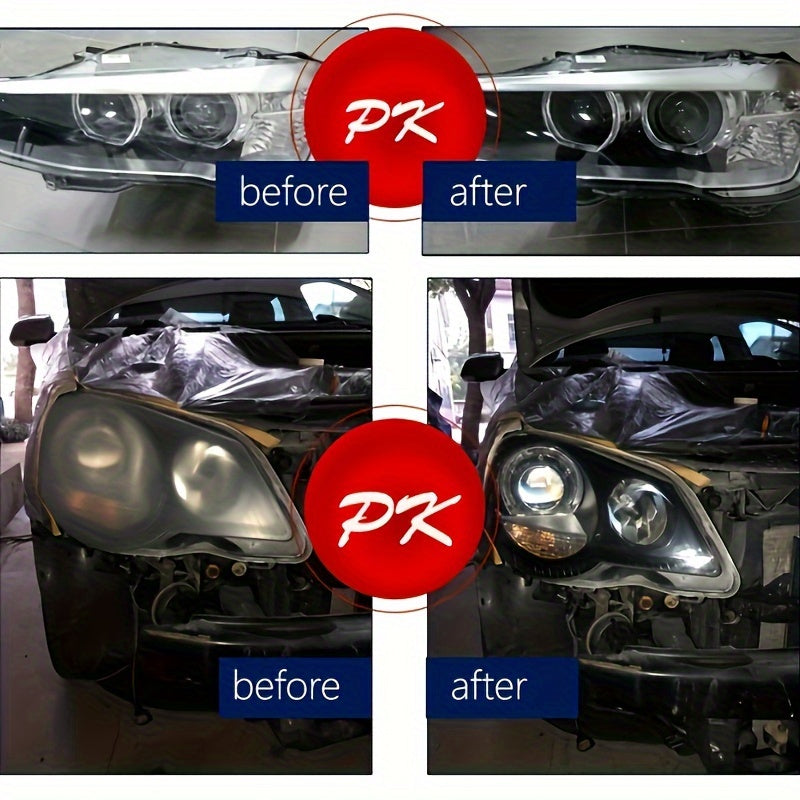 Car Headlight Lens Repair Kit for Restoring Clear Plastic