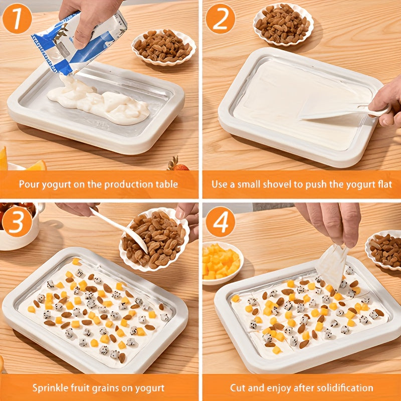 Máquina de helados de acero inoxidable para preparar helados caseros incluye espátulas