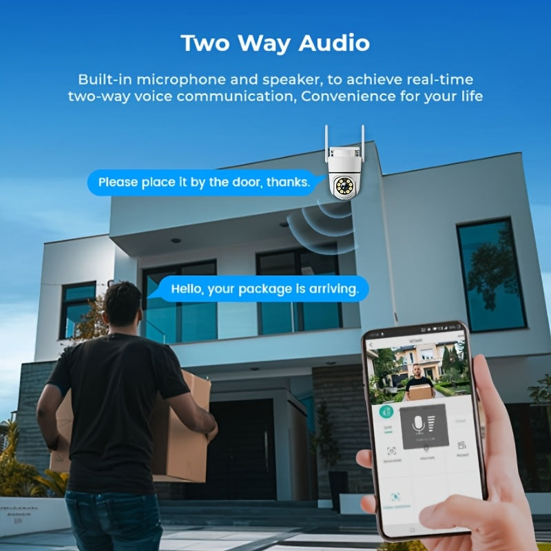 Wireless Security Camera System 1080p HD WiFi Night Vision Two-Way Audio for Home Monitoring