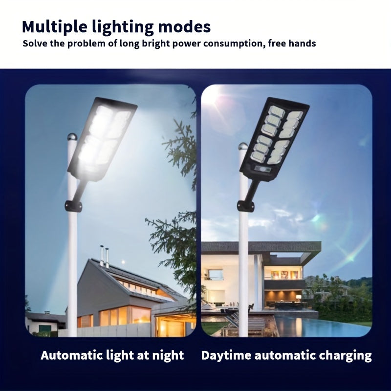 Solar-Powered LED Lantern with Infrared Sensor and Push Button for Outdoor Courtyards