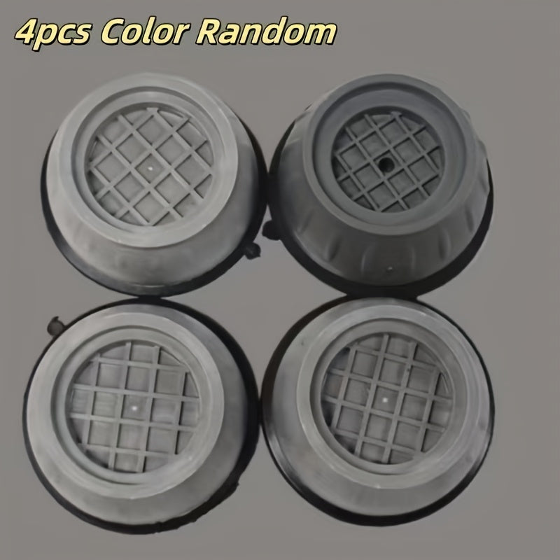 4 ta yuvish mashinasining titrash padlari to'plami, sirg'almas, zarba yutuvchi, shovqin kamaytiruvchi, kulrang