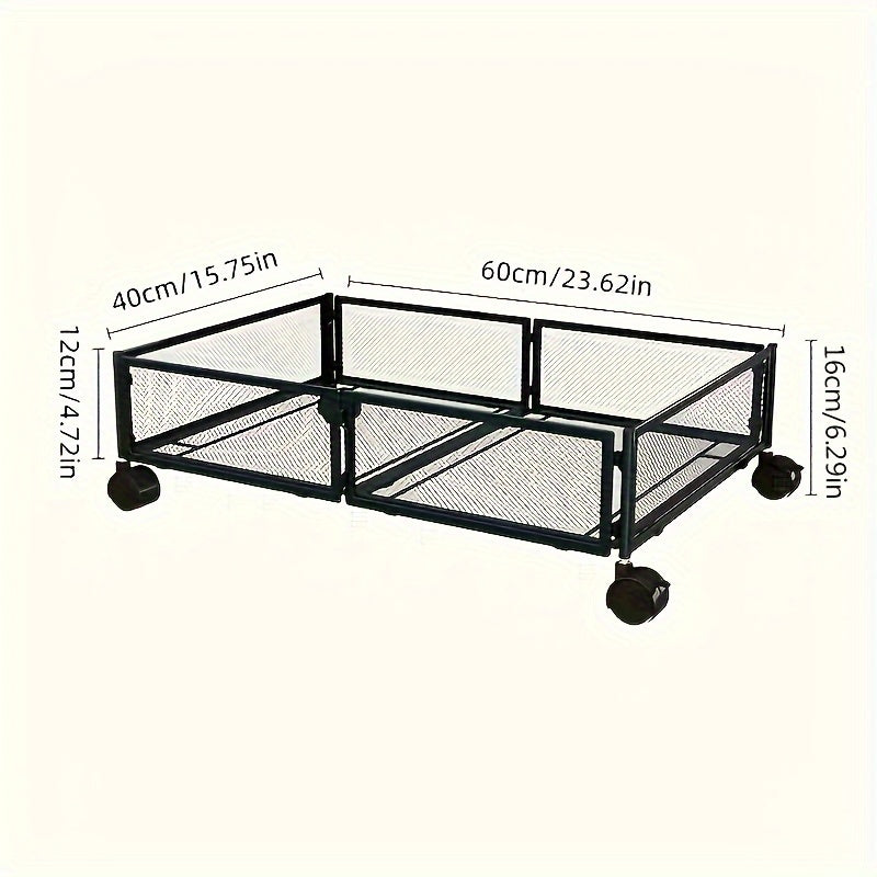 Kiyimlar, o'yinchoqlar va yostiq uchun g'ildirakli katta sig'imli ost kiyimlar uchun saqlash savati