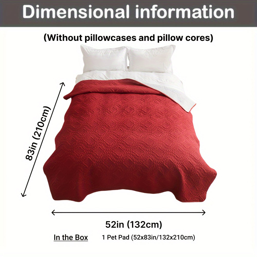 Waterproof Pet Bed Cover for Dogs and Cats in Red Dark Blue Black Sofa Protector Mat