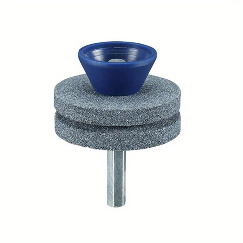 Universal Lawn Mower Blade Sharpener Double Layer Corundum Drill Guide