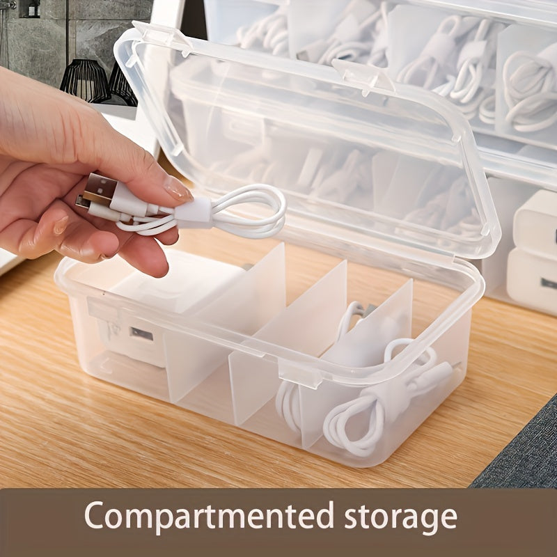 Multi-Functional Plastic Cable Organizer Box for Home and Office
