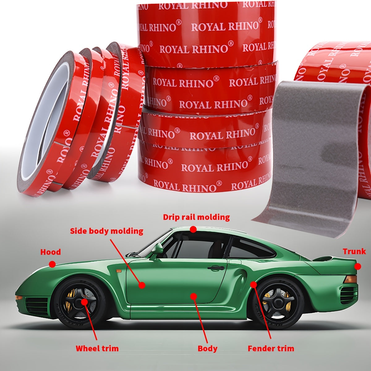 Heavy Duty Double-Sided Acrylic Mounting Tape for Home Car Exterior 6-50m
