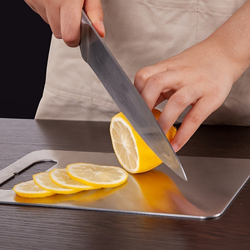 Stainless Steel Chopping Board 1 Piece Food Safe Durable Easy to Clean Kitchen
