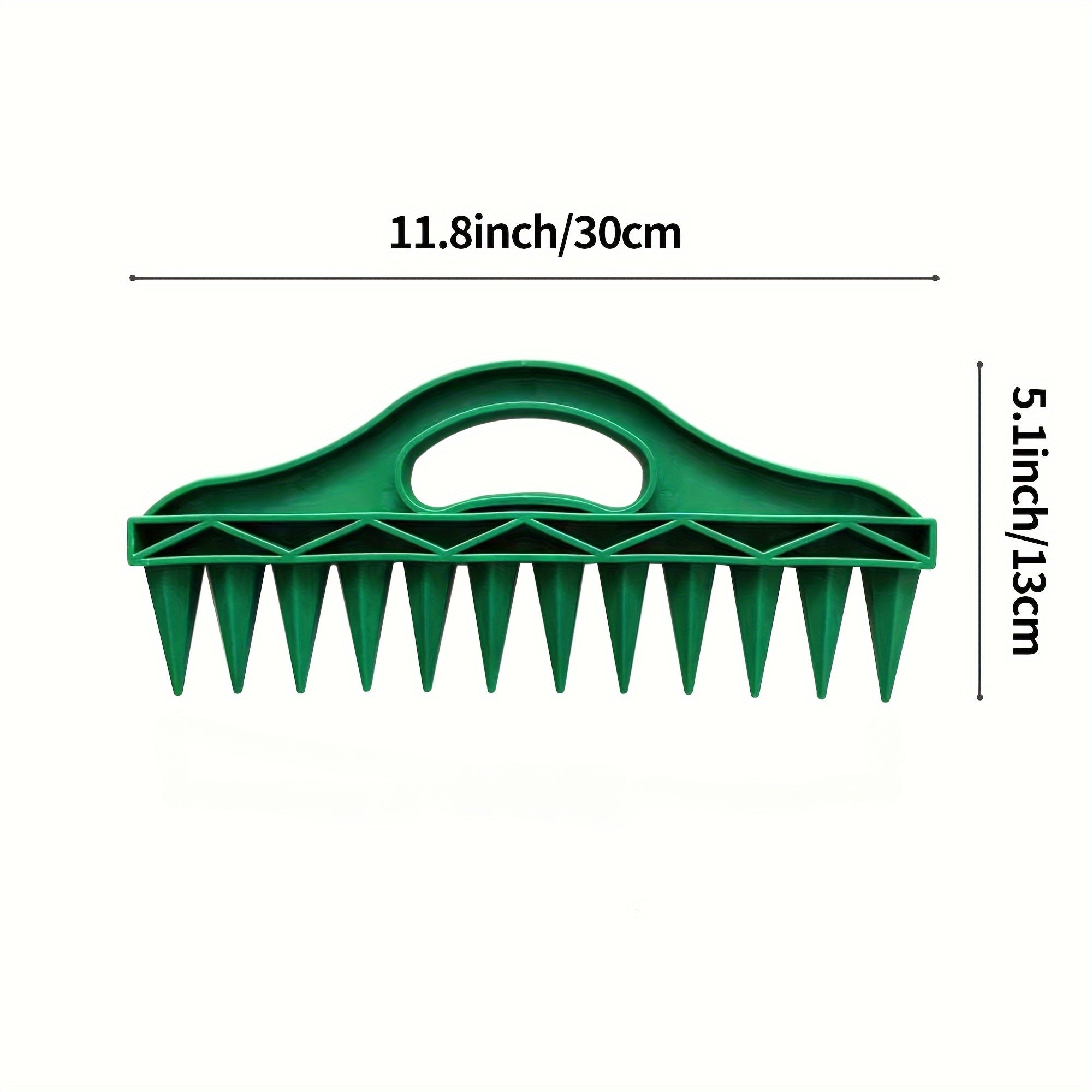 Garden Hand Dibbler Tool - 12-Hole Seed Planter Waterproof Plastic