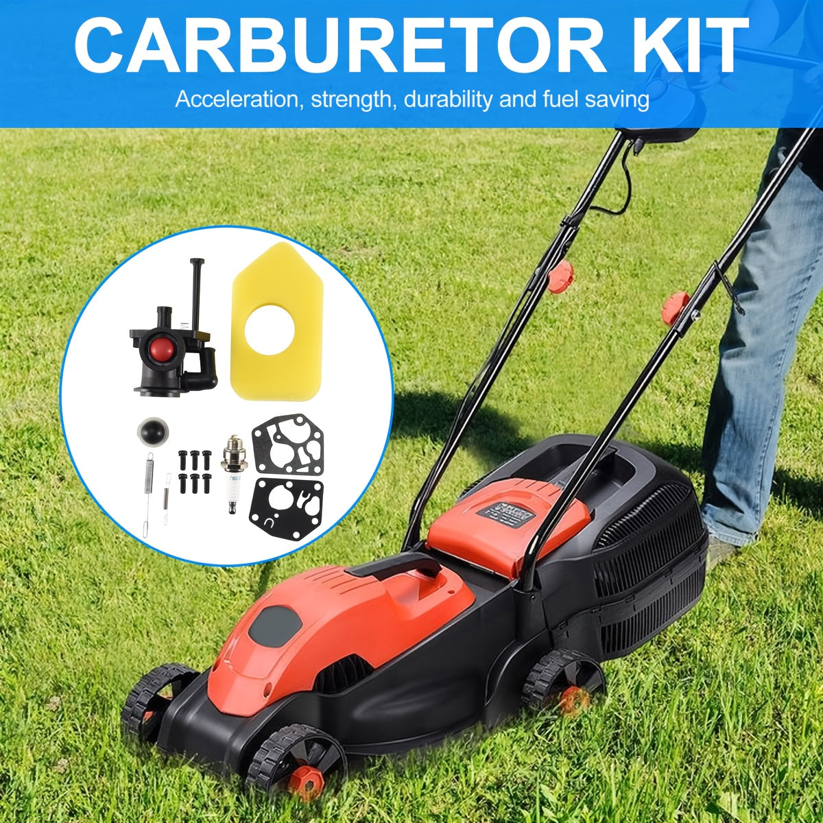 PE material havo filtri, batareyasiz, MTD 490-200-0011 kabi bir nechta modellarga mos keladi.