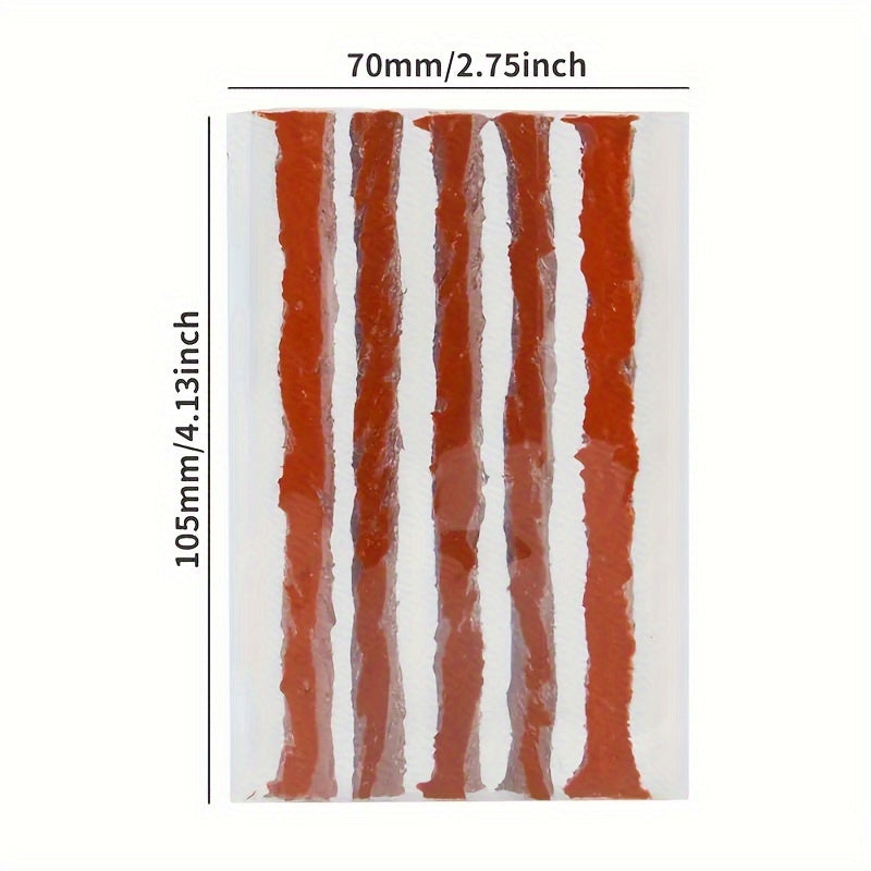Tiras de reparación de neumáticos de coche, sellador de neumáticos de goma para pinchazos, herramienta para coches y motocicletas