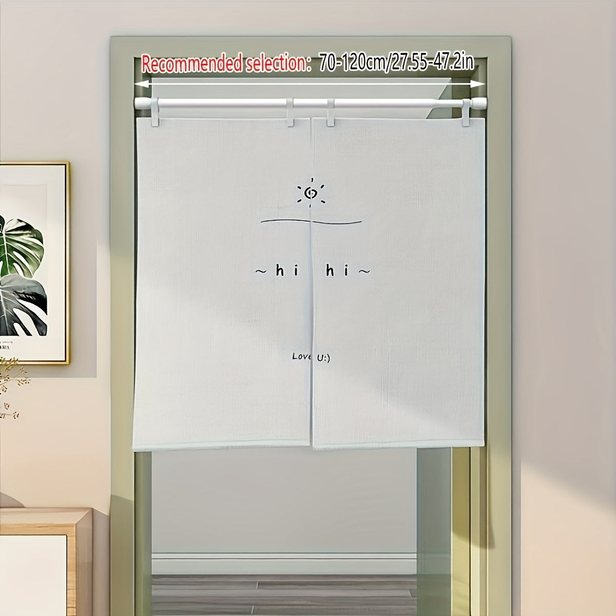 Adjustable Tension Shower Curtain Rod for Window Door Closet