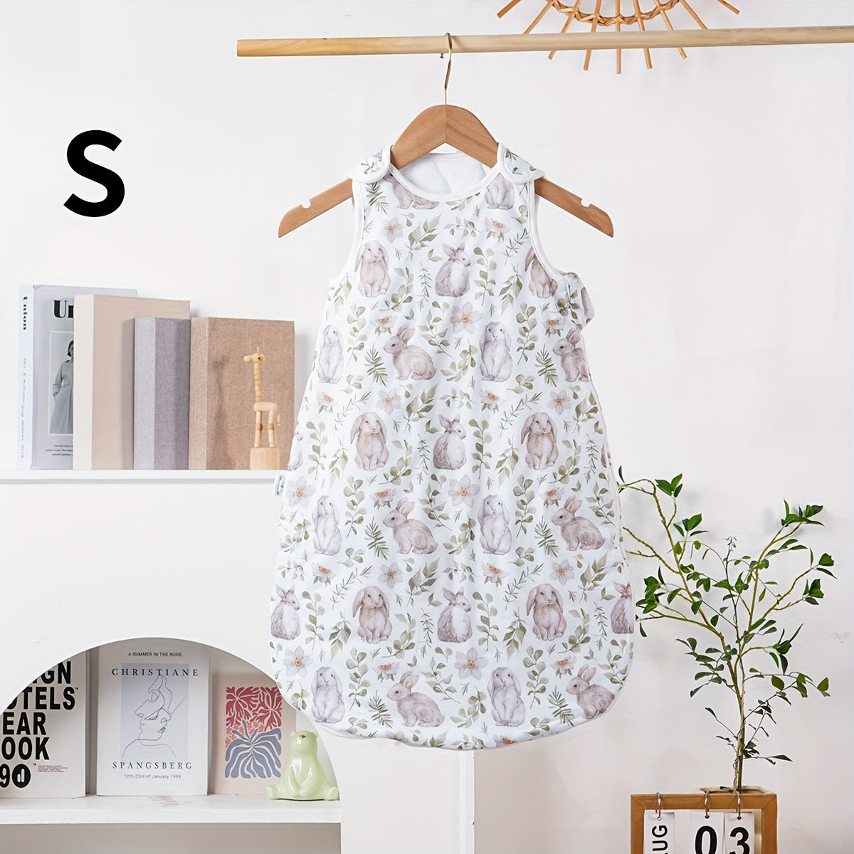 Baby Sleeping Bag for Infants 0-3 Years Polyester Zipper Sleep Sack with Cute Print