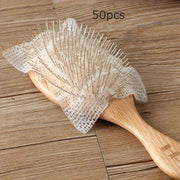 50 Pieces Air Cushion Comb Cleaning Nets Hairbrush Cleaner for Home and Travel