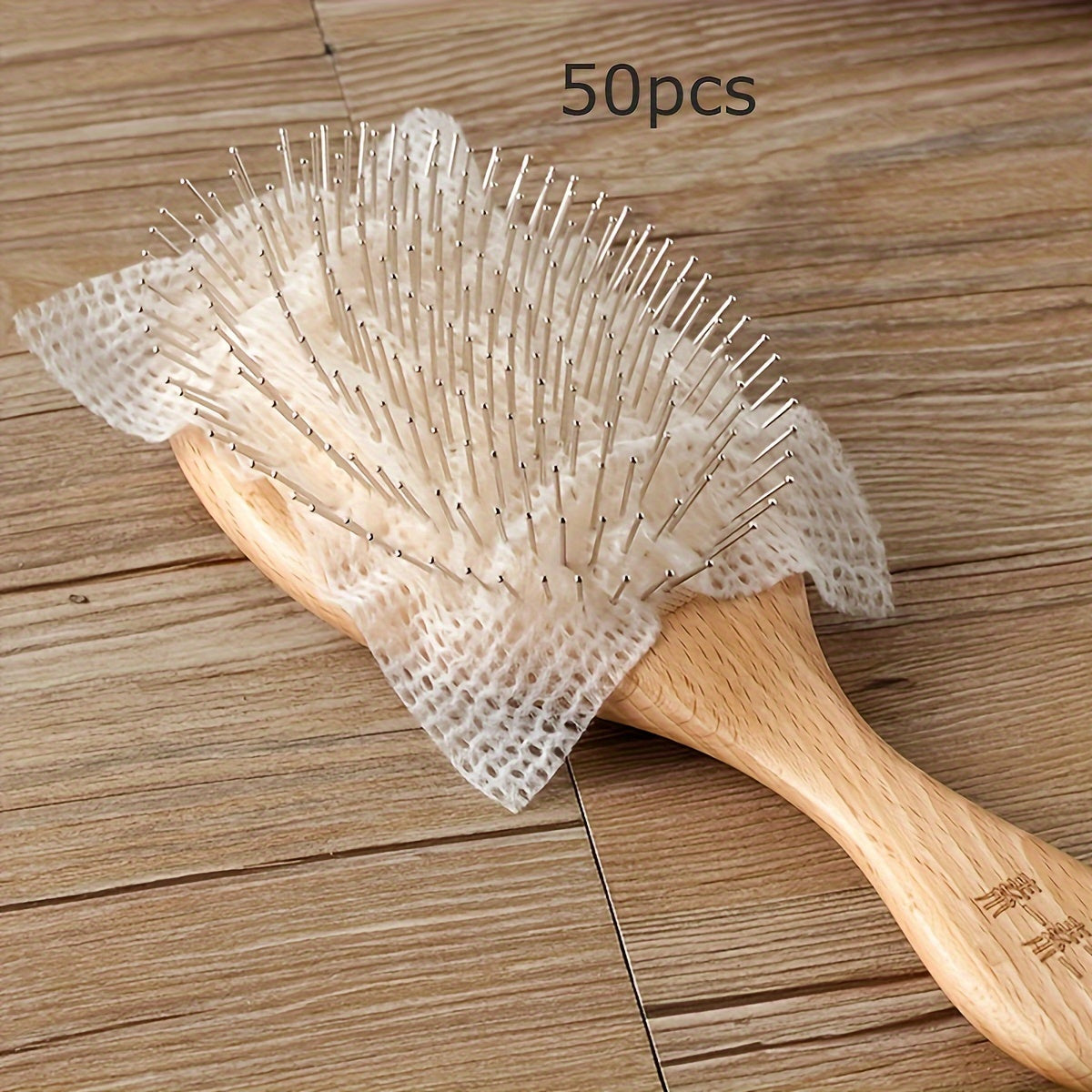 50 Pieces Air Cushion Comb Cleaning Nets Hairbrush Cleaner for Home and Travel